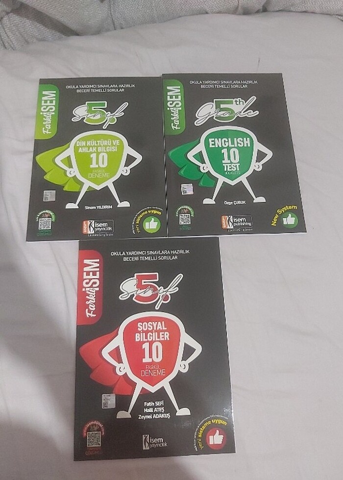 3 adet kapağı bile açılmamış deneme testi 5. sınıf - Görsel 4