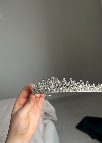 Işıltılı Beyaz Gelin Tacı - Görsel 11