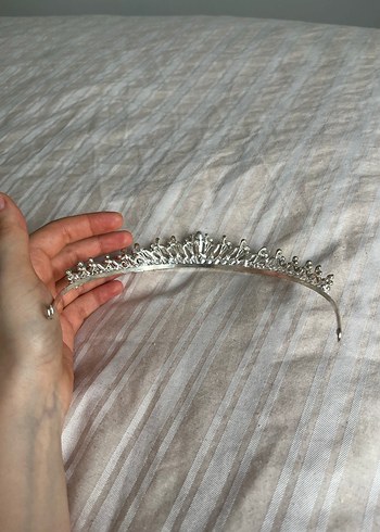 Işıltılı Beyaz Gelin Tacı - Görsel 6