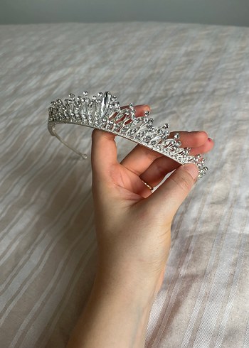 Işıltılı Beyaz Gelin Tacı - Görsel 4