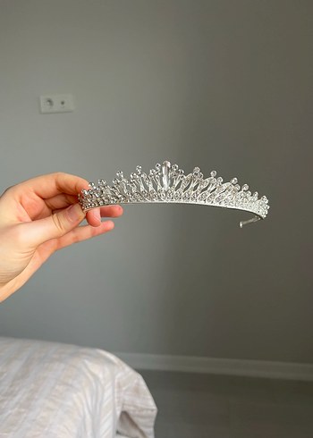 Işıltılı Beyaz Gelin Tacı - Görsel 7