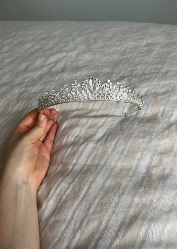 Işıltılı Beyaz Gelin Tacı - Görsel 5