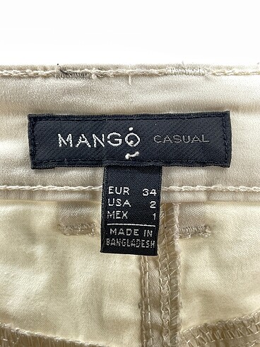 34 Beden beyaz Renk Mango Jean / Kot %70 İndirimli.