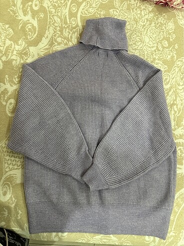 l Beden mor Renk Mango marka oversize l beden triko