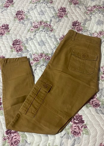 s Beden Kahverengi Kemerli Kadın jean Pantolon