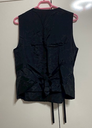 m Beden siyah Renk Düğmeli Siyah Midi Goth Kadın Yelek