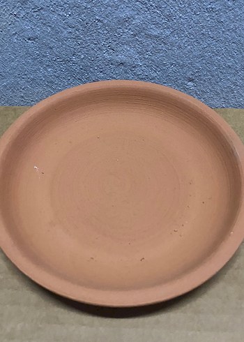 Kahverengi Çömlek Bohem Tarzı Tabak Saksı Altlığı - Görsel 3