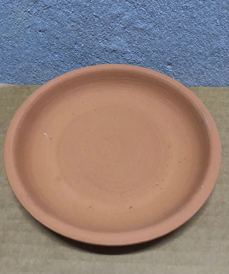 Kahverengi Çömlek Bohem Tarzı Tabak Saksı Altlığı - Görsel 3