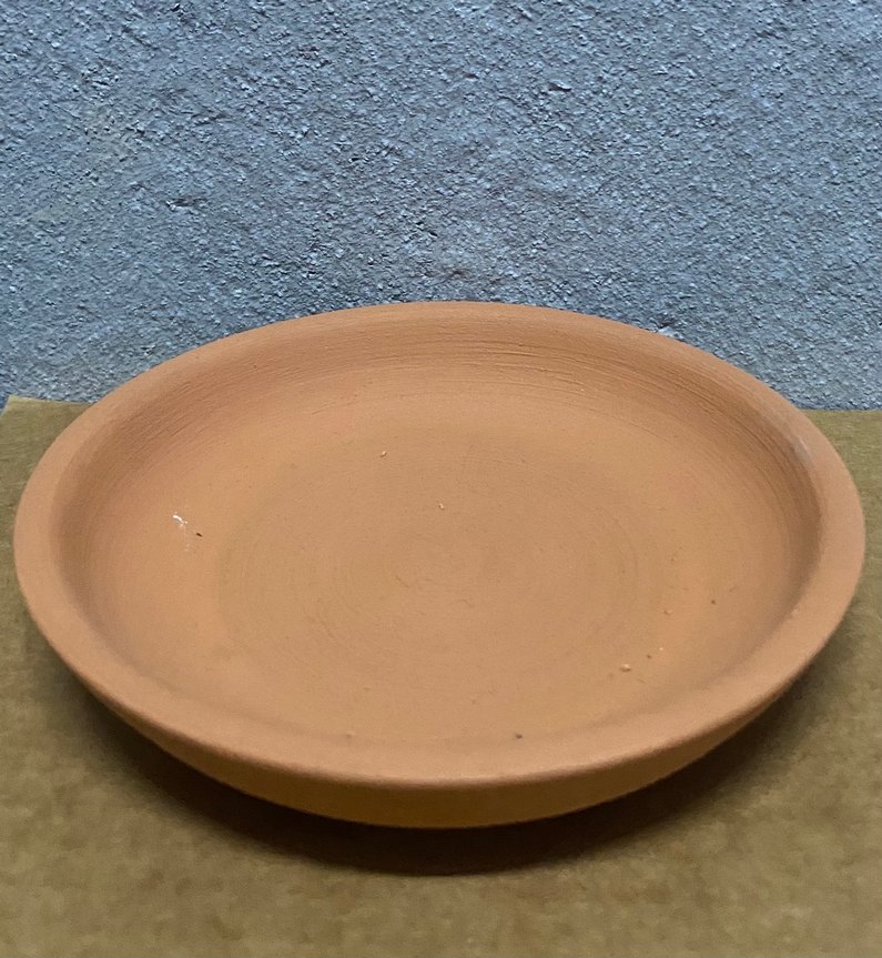 Kahverengi Çömlek Bohem Tarzı Tabak Saksı Altlığı - Görsel 2