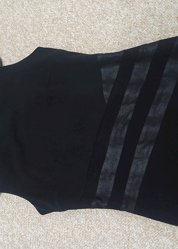 Kolsuz Siyah Midi Elbise Journey - Görsel 3