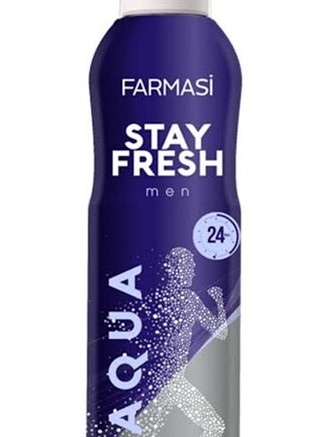 Stay fresh aqua erkek deodorant