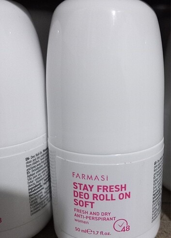 Farmasi stay fresh soft kadın pembe rollon