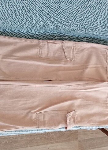 krem kargo pantalon 
