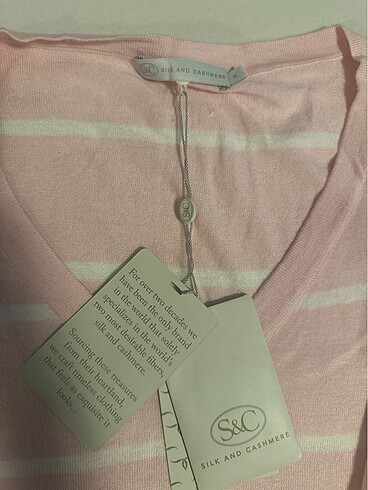 Silk&cashmere merserize sahane yeni etiketli m beden - Görsel 2