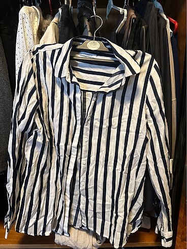 Marks&spencer cizgili 40 beden gomlek - Görsel 2