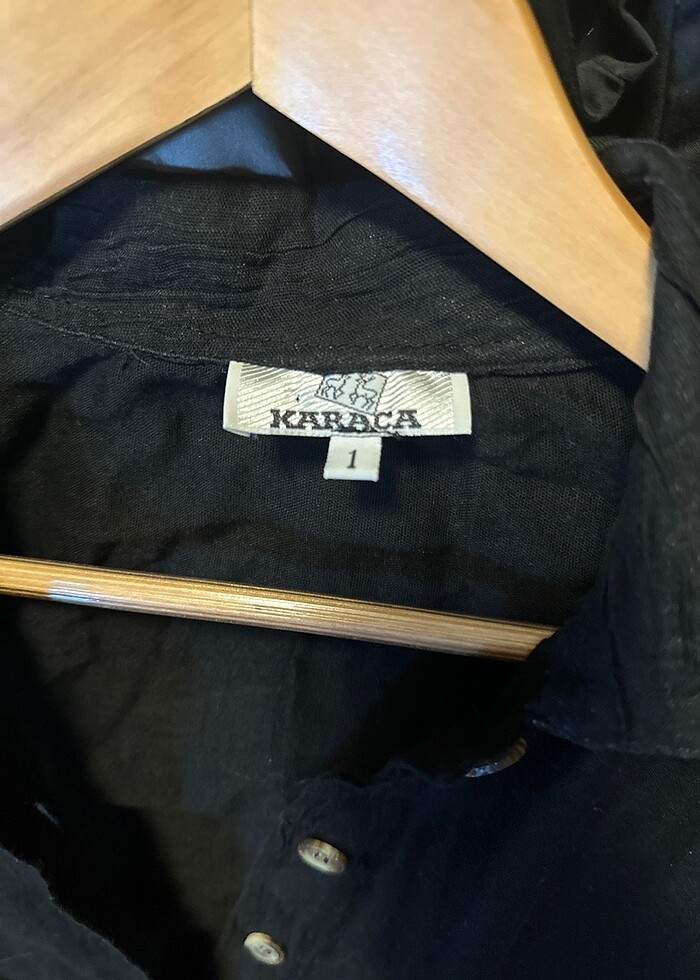 Karaca 1 beden genis kesim dokuma gomlek - Görsel 2