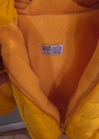 Sarı Fermuarlı Erkek Çocuk Mont - Görsel 3