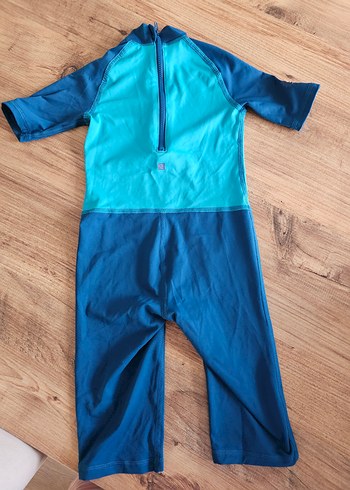 Turkuaz Baskılı Erkek Çocuk Yüzücü Mayo - Görsel 3