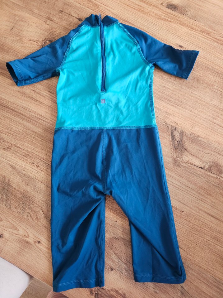 Turkuaz Baskılı Erkek Çocuk Yüzücü Mayo - Görsel 3