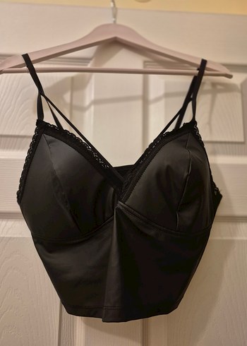 LCW Siyah Deri Bustiyer - Görsel 2