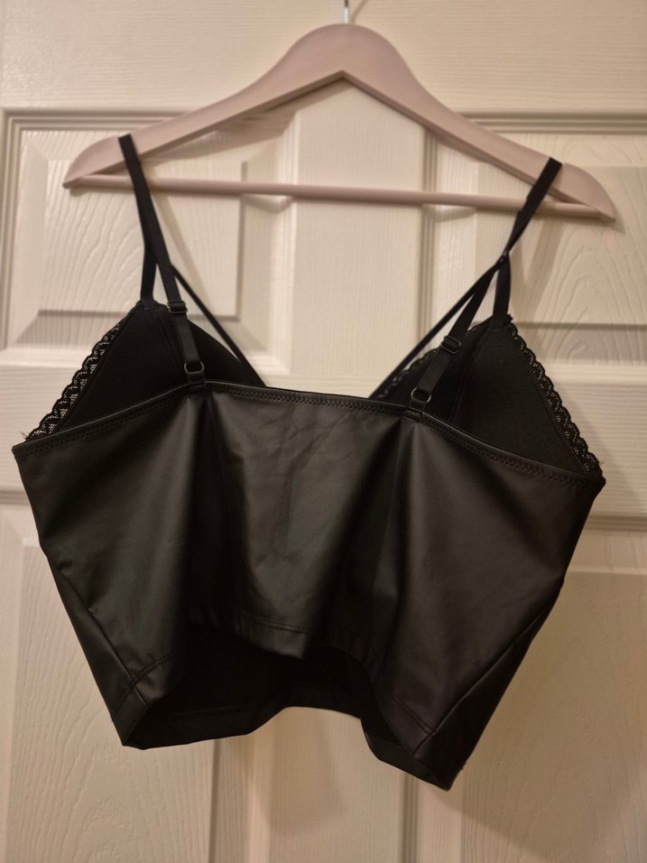 LCW Siyah Deri Bustiyer - Görsel 3