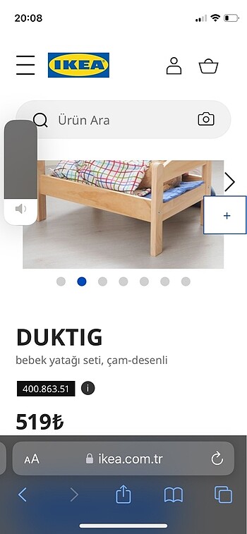 Ikea İkea Oyuncak Bebek Yatağı