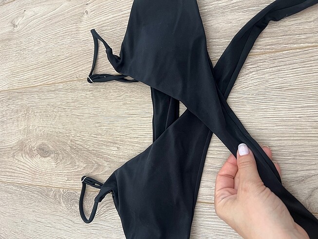 Diğer Siyah capraz bikini ustu