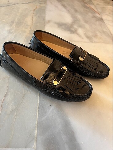 İpekyol siyah rugan loafer