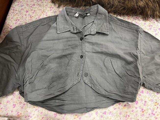 Zara crop gomlek