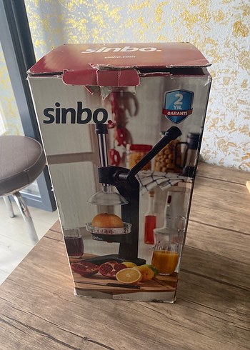 Beden Sinbo Kırmızı Manuel Meyve Sıkacağı