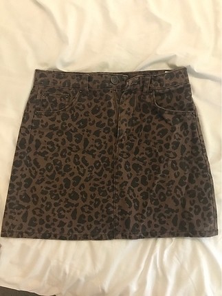 Leopar mini etek