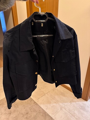 s Beden H&M Marka Lacivert Baharlık Ceket