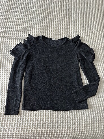 Omuzu açık Triko body bluz
