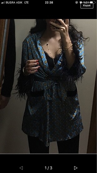 Zara saten kimono