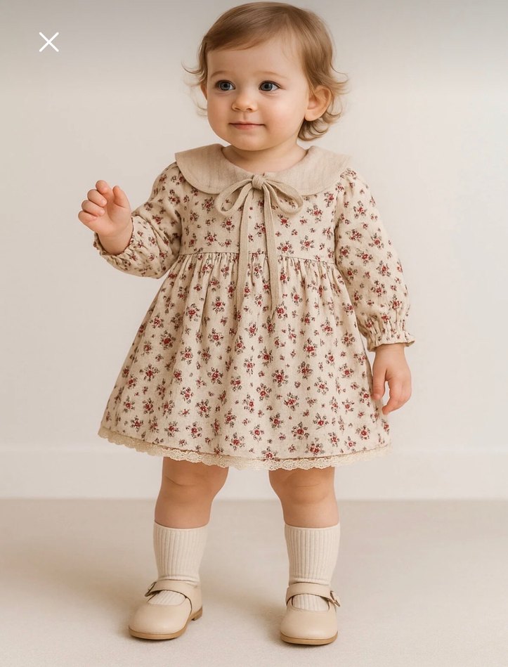 Kız bebek elbisesi - Görsel 4
