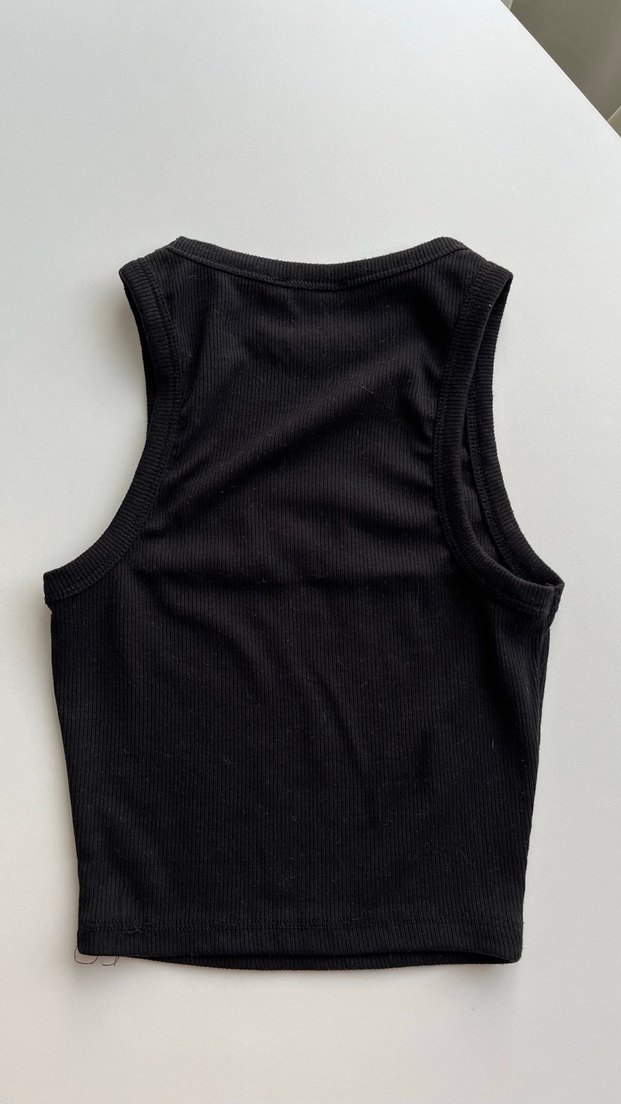 Yüksek Yakalı Siyah bluz - Görsel 2