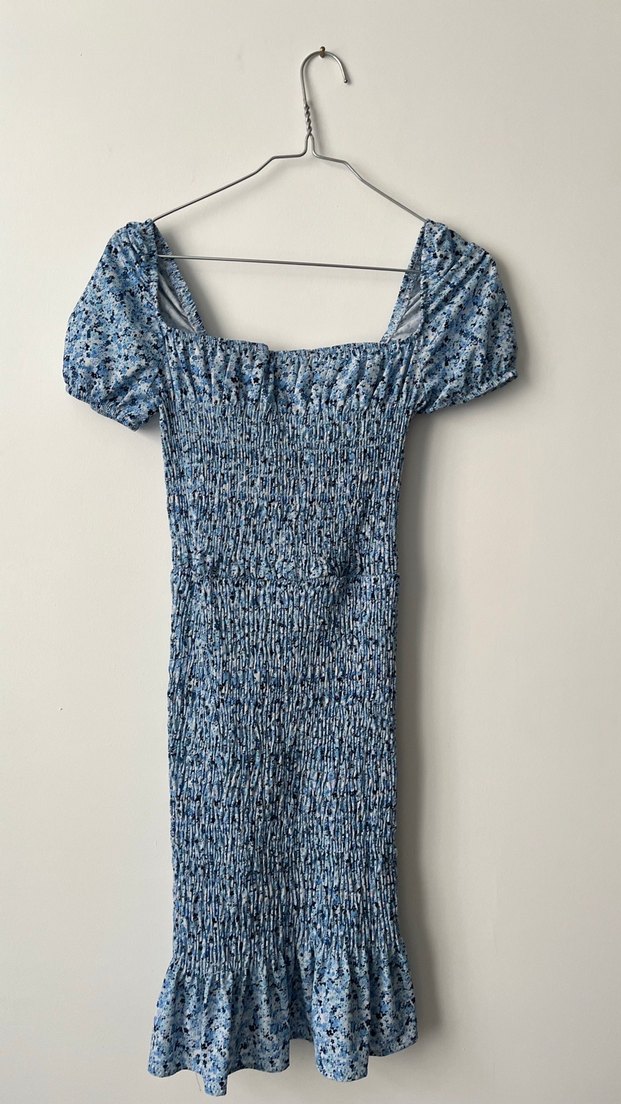 Fırfırlı mini elbise - Görsel 2