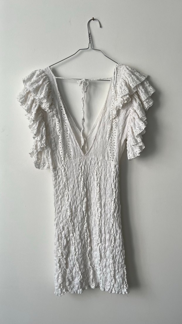 Zara fırfırlı elbise - Görsel 2