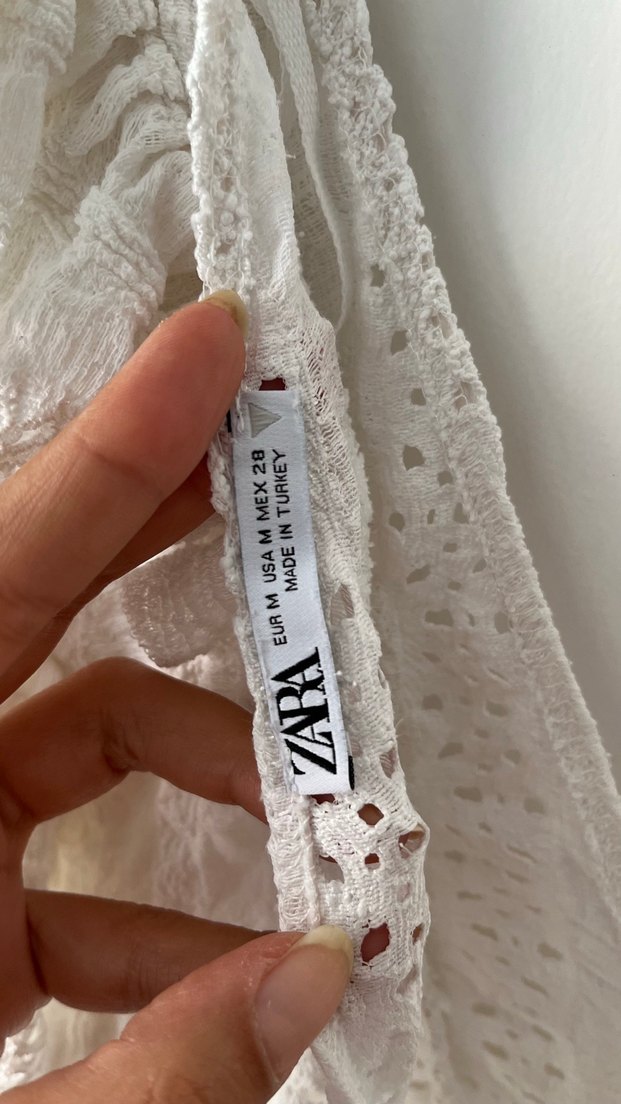 Zara fırfırlı elbise - Görsel 4