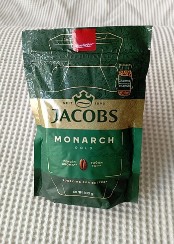 2 Paket Jacobs Monarch Gold Nescafe Kahve Tozu 100g