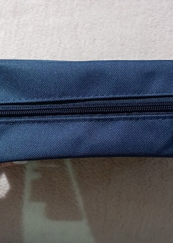 Fermuarlı Mavi Kadın Erkek Seyahat Bakım Makyaj Çantası - Görsel 2