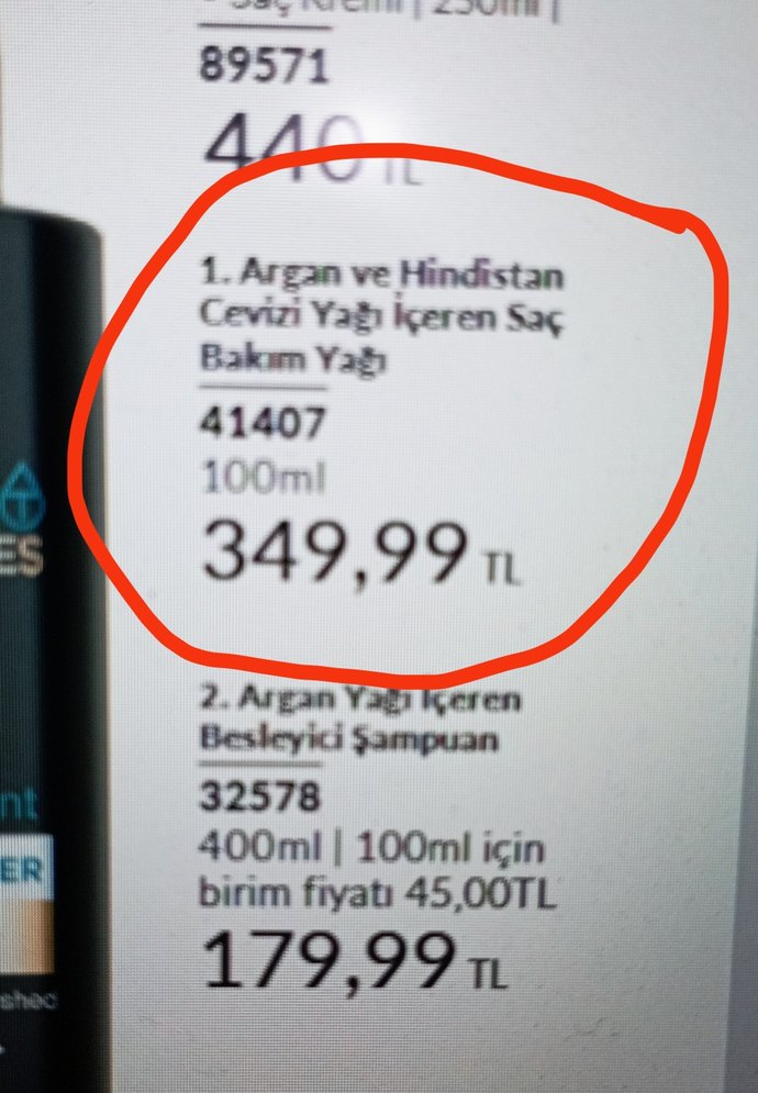 Avon Argan yağlı hindistan cevizi yağı saç bakım yağı serumu 100 - Görsel 4