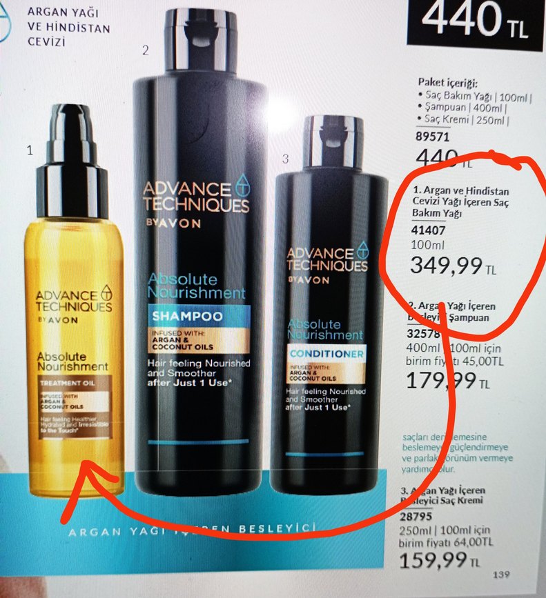 Avon Argan yağlı hindistan cevizi yağı saç bakım yağı serumu 100 - Görsel 2