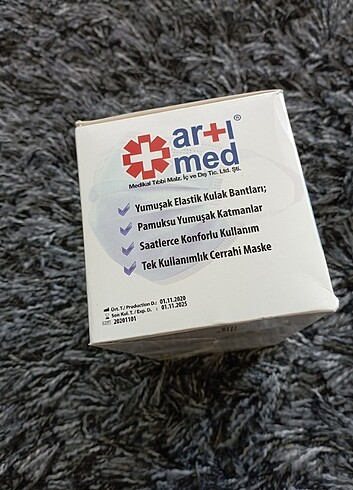 Artimed 50 li cerrahi yüz maskesi - Görsel 4