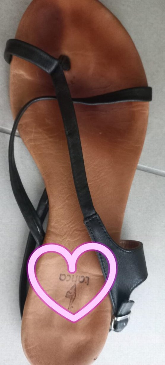 Kahverengi İnce Bantlı Kadın Sandalet - Görsel 3