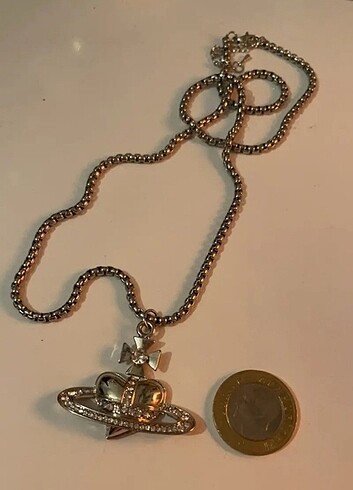 vivienne westwood kalp gezegen kolye - Görsel 6