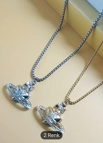 vivienne westwood kalp gezegen kolye - Görsel 7