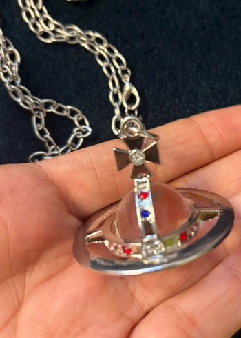 vivienne westwood kalp gezegen kolye - Görsel 6