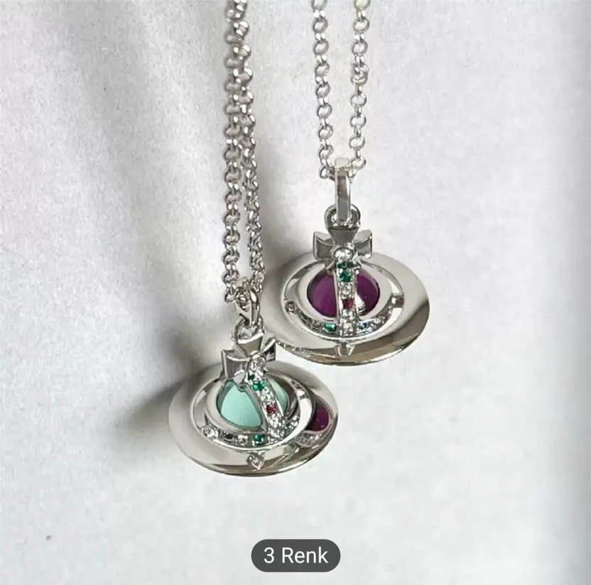 vivienne westwood kalp gezegen kolye - Görsel 2