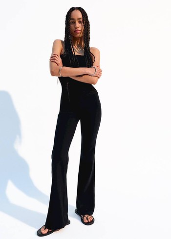 Bershka ispanyol paça tayt - Görsel 5